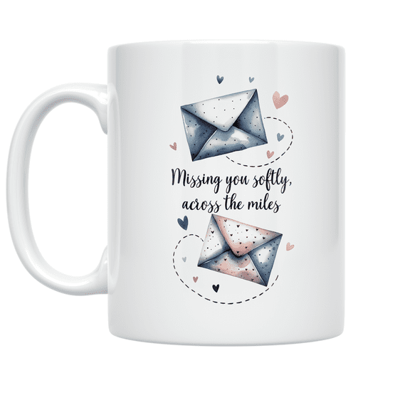 Long Distance Love Connection - Relationship Enthusiast - 11 oz Ceramic Coffee Mug