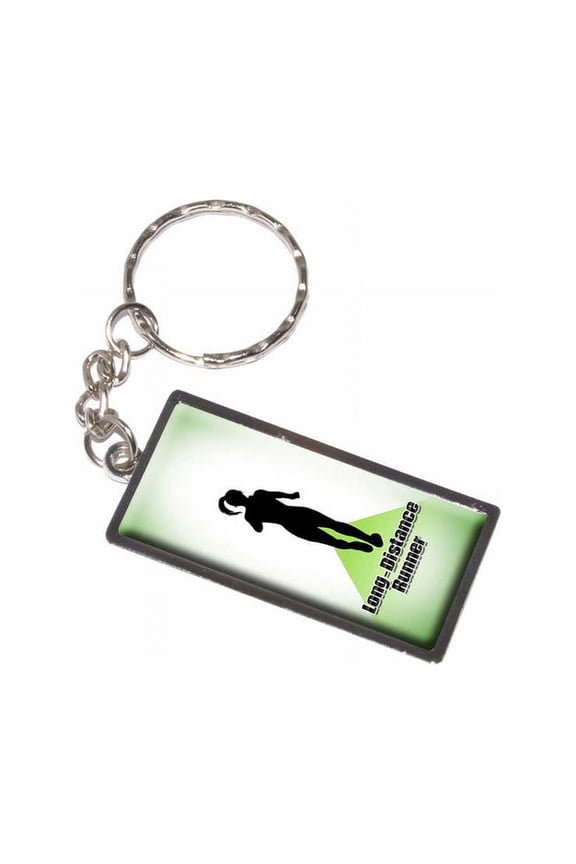 Long-Distance Running Long Distance Runner Woman Female Girl Keychain Key Chain Ring
