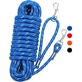 thumbnail image 1 of Long Dog Leash 30ft 50ft Reflective Training Heavy Duty Rope Dog Leash for Small Medium Large Dogs, 1 of 7
