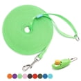 thumbnail image 1 of Long Dog Leash with Recall Clickers for Small, Medium and Large Dogs or Cats Training, Walking, Camping (15 Feet, Springgreen), 1 of 7