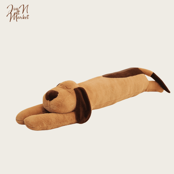 Long Dog Plush Pillow Stuffed Animal, Ultra Soft Plush Dog Body Pillow, Cute Sleeping Puppy Plush Cushion, Cozy Hug Plush Toy for Sofa Bed Decor, Comfort Decorative Pillow Gift
