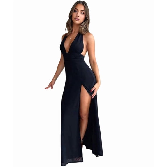 Long Dresses for Women Perfect for Spring Weddings and Summer Parties Black L