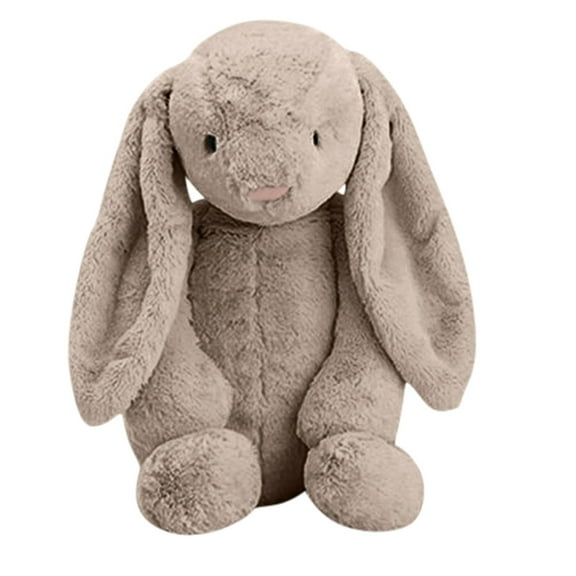 Long Ear Bunny Plush – 15.3 Inch Soft Stuffed Rabbit Huggable Toy Ideal Gift & Decor Brown