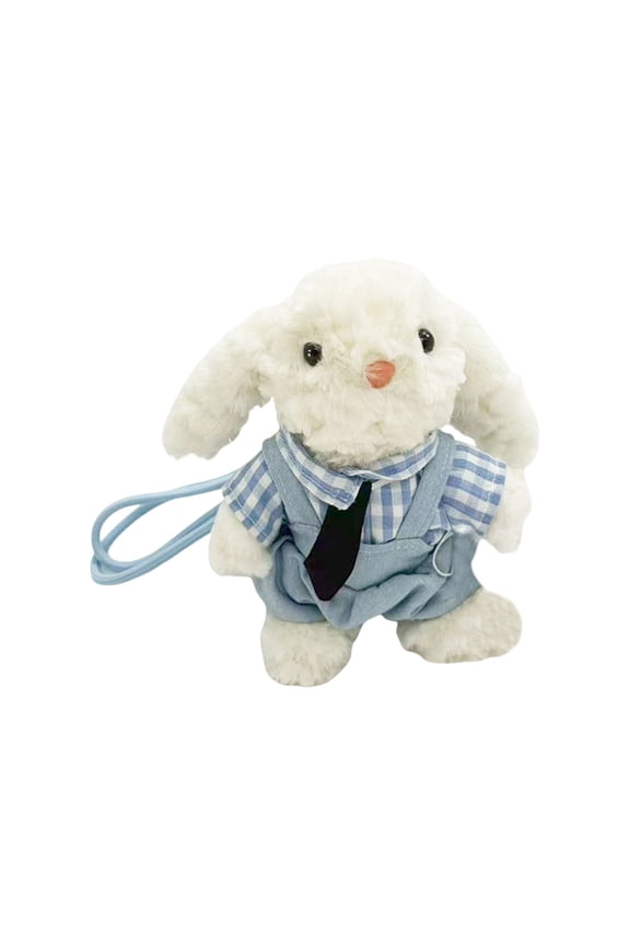 Long Ear Plush Bunny Keychain Soft Floppy Rabbit Bag Charm Pendant Cute Kawaii Purse Accessory for Gi-rls Women Backpack Easter Basket Stuffer