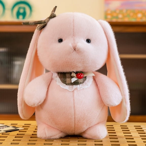 Long Eared Bunny Plush Toy 1Pc 25Cm (9.8Inch) Height 0.18Kg Weight Stuffed Animal For Teens, Easter Gift Spring & Birthday Present For Teens Seasonal Decorative Toy, Cute Creative