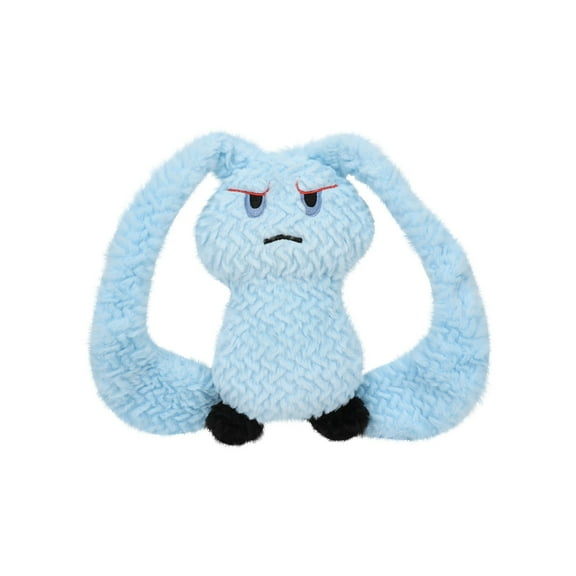 Long-Eared Rabbit Plush Dog Toy, Crinkle Paper Squeaky Chew Toy, Durable Sound-Making Furry Plaything for Puppy, Interactive Molar Teeth Cleaning Toy, Soft Cuddle Companion for Small Medium Dogs