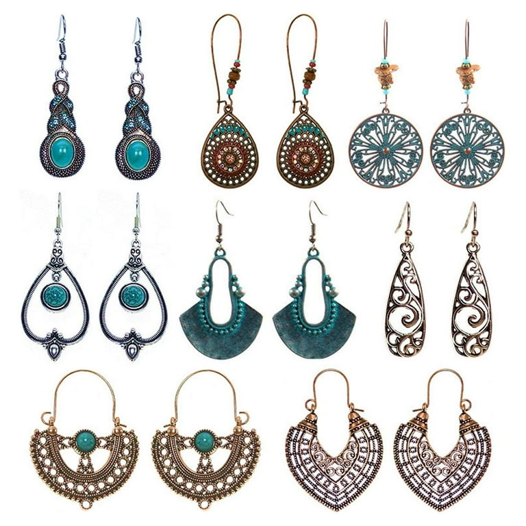 Long Earrings Vintage Drop Dangle Long Earrings for Women Girls