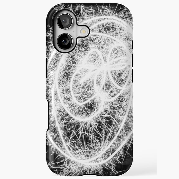 Long Exposure Smiley Face Light Art iPhone Case 17 to 11 Pro Max