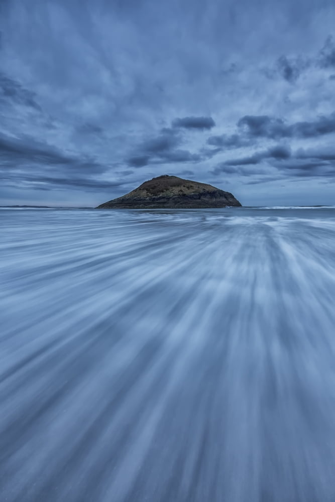 Long Exposure Of Water Flowing At Long Beach In Pacific Rim National ParkVancouver Island British Columbia Canada Canvas Art - Robert Postma Design Pics (12 x 19)