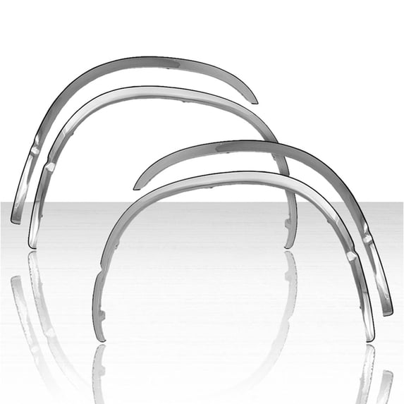 Long Fender Trim Set for 2002-2008 Dodge RAM Stainless Steel