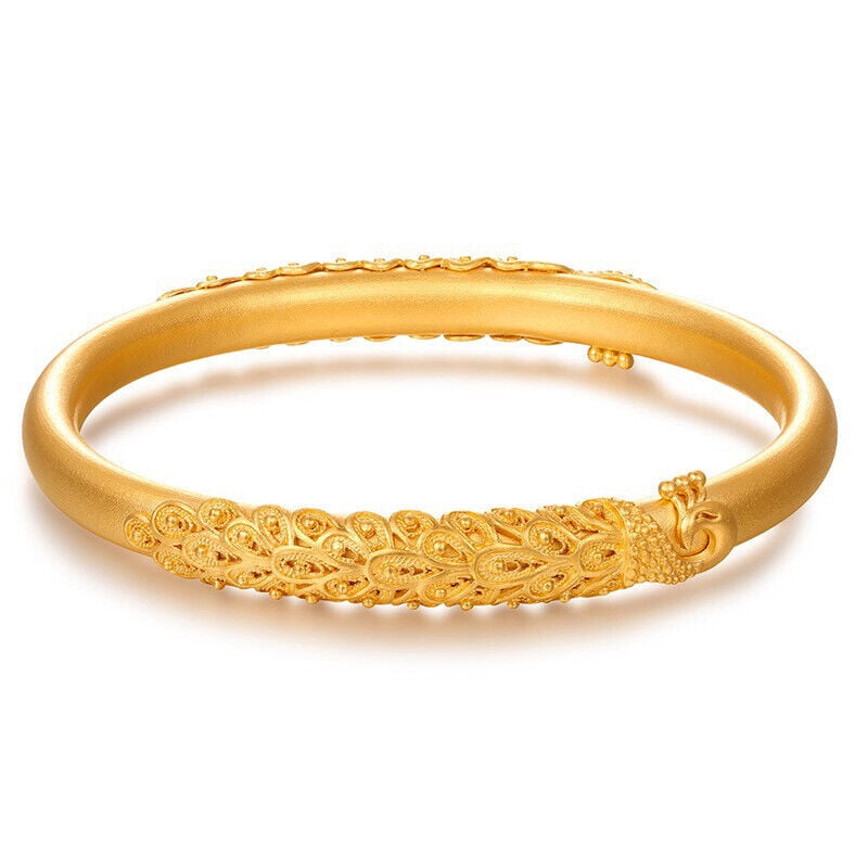 NUOTAITEC Long Feng Cheng Xiang Bracelet Lady 22K 23K 24K Thai Baht Yellow Gold Gp Bracele