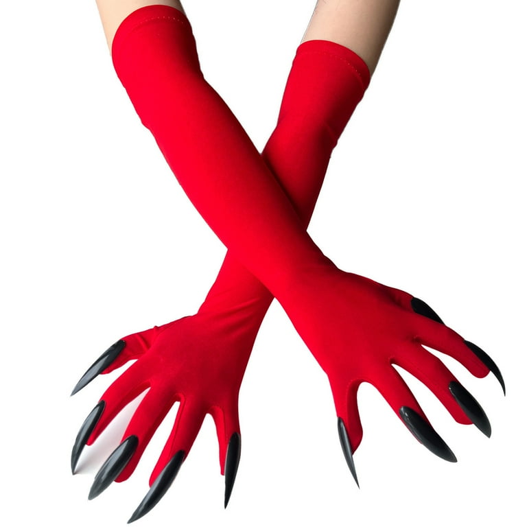 Creepy Long Fingered Gloves Costume Accessory Creepy Long Fingered Gloves Costume Accessory