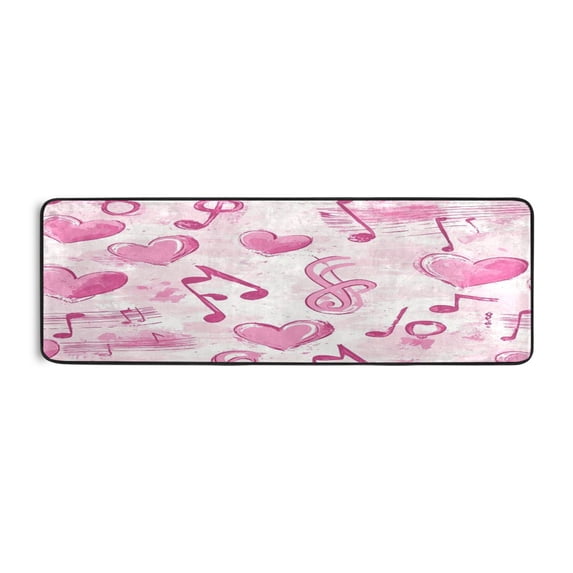 Long Floor Mat Hallway Carpet 72x24 Inch Area Carpet Non-slip Entrance Carpet Washable Door Mat Kitchen Bedroom Living Room Musical Element