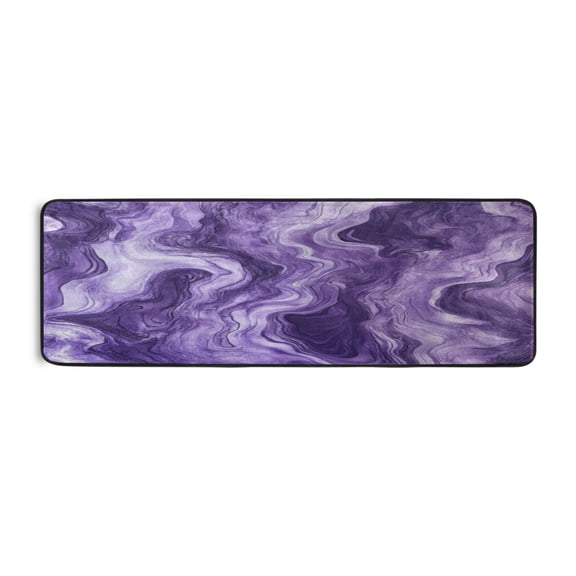 Long Floor Mat Hallway Carpet 72x24 Inch Area Carpet Non-slip Entrance Carpet Washable Door Mat Kitchen Bedroom Living Room Purple Lava