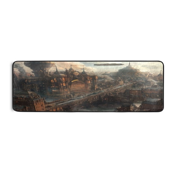 Long Floor Mat Hallway Carpet 72x24 Inch Area Carpet Non-slip Entrance Carpet Washable Door Mat Kitchen Bedroom Living Room Steampunk House