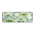thumbnail image 1 of Long Floor Mat Hallway Carpet 72x24 Inch Area Carpet Non-slip Entrance Carpet Washable Door Mat Kitchen Bedroom Living Room Vibrant Turquoise Flowers, 1 of 7