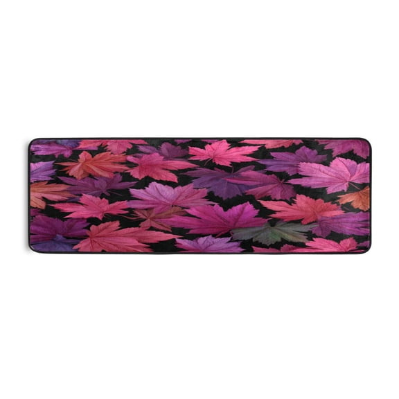 Long Floor Mat Runner Rug Hallway Carpet Door Mat Bedroom Floor Mat Living Room Floor Mat Durable and Anti-slip Beautiful Maple Leaves