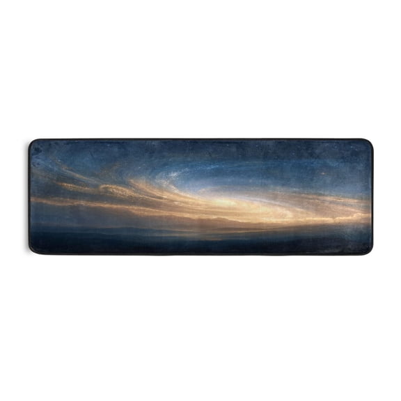 Long Floor Mat Runner Rug Hallway Carpet Door Mat Bedroom Floor Mat Living Room Floor Mat Durable and Anti-slip Golden Galaxy