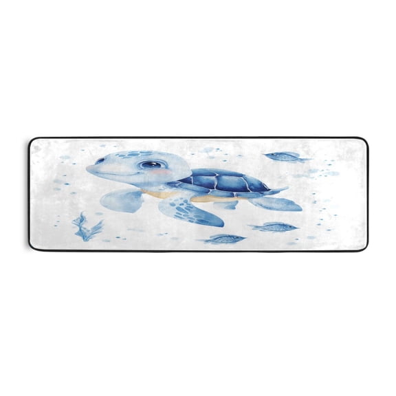 Long Floor Mat Runner Rug Hallway Carpet Door Mat Bedroom Floor Mat Living Room Floor Mat Durable and Anti-slip Sea Turtle Sticker