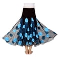 thumbnail image 1 of Long Flowy Practice Ballroom Rehearsal Practice Performance Dance Skirts Adults, 1 of 2