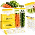 Long Food Freezer Bags, Reusable Long Food Storage Bags Pull-Out Box ...