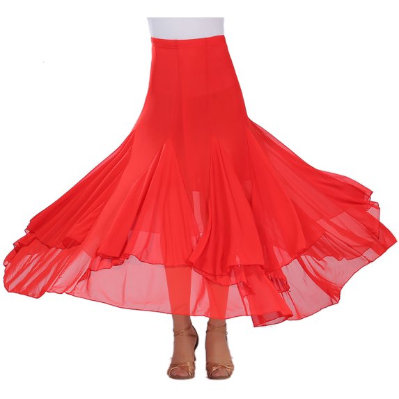 Long Full Jersey Ballroom Dance Dancers Club Competition Maxi Skirts