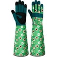 thumbnail image 1 of Long Gardening Gloves for Women Thorn Proof Leather Garden Gloves Breathable Working Gloves for Women Yard Outdoor, 1 of 14