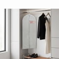 thumbnail image 1 of Long Garment Bag for Hanging Clothes Foldable Wedding Dress Cover with Transparent Window for Gown Storage and Travel Protection, Grey, 1 of 7