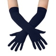 thumbnail image 1 of Long Gloves, Audhol Men's and Women's Spandex Costume Gloves 18" Length Stretchy Halloween Cosplay Long Opera Gloves Opera Gloves Black, One Size, 1 of 5