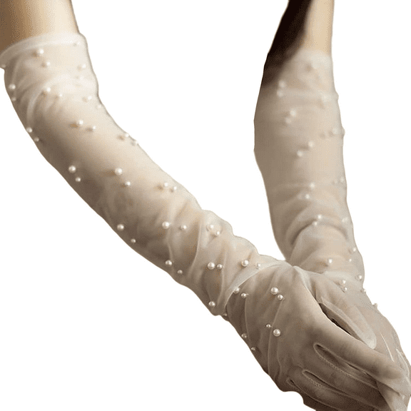 Long Gloves for Wedding Party Flapper Evening Gloves Women Stretchy Bridal Accessories