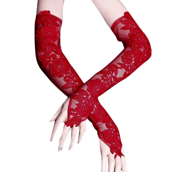 Long Gloves for Wedding Party Halloween Costumes Gloves Stretchy Bridal Accessories