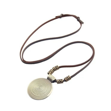 Long Gold Necklace Exquisite Pendant Necklace Charms Jewelry Costume Accessories for Women Birthday Trendy Jewelry for Women 2024 Bronze