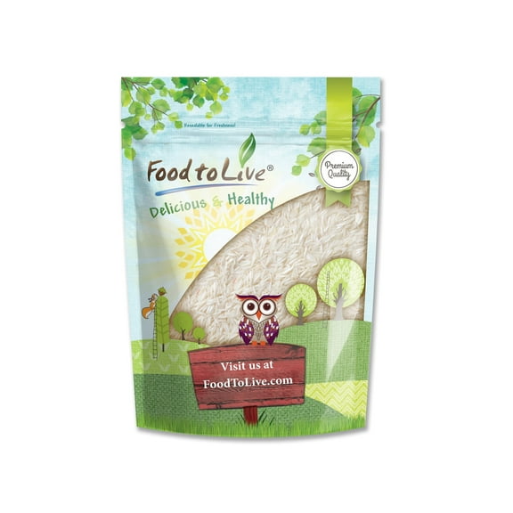 Long Grain White Rice, 1 Pound  Kosher, Raw, Vegan  by Food to Live