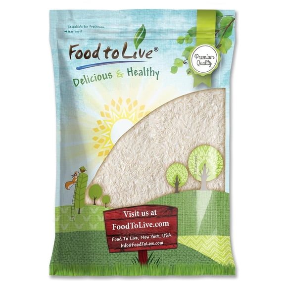 Long Grain White Rice, 10 Pounds Kosher, Raw, Vegan by Food to Live