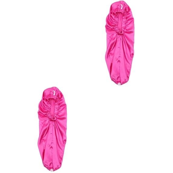 Long Hair Cap Sleep Hat Braids Satin Night Scrunchie Miss Women's Scarf 2 PCS