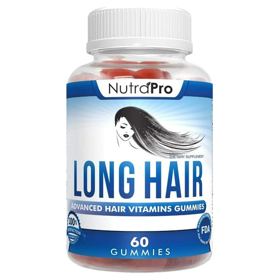 Long Hair Gummies Anti-Hair Loss Supplement for Fast Hair Growth of Weak, Thinning Hair by NutraPro