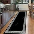 thumbnail image 1 of Long Hall Carpet Black Corridor Floor Track Carpet Hallway Runner Rug Living Room Home Decoration Non-slip Kitchen Carpet, 1 of 5