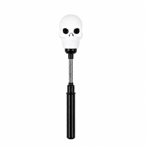 Long Halloween Glow Sticks Skull Bulk Party, 1.77*9.44 In LED Light Up Handheld Wand, Adjustable Flexible Metal Tube, Glow In Dark, for Halloween Photo Booth, Kids Trick or Treat Supplies