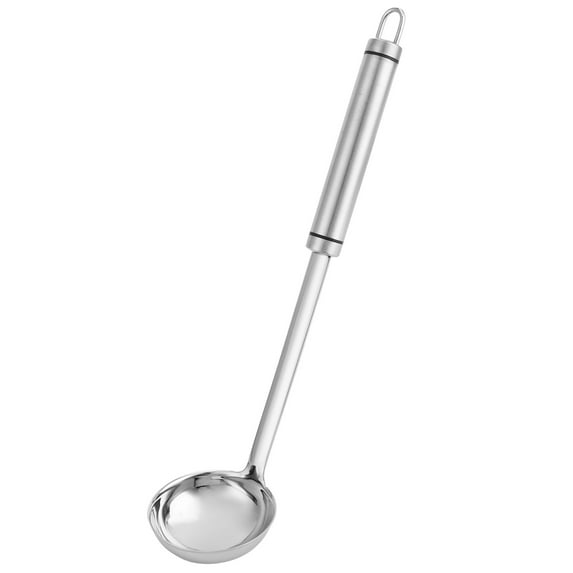 Long-Handle 304 Stainless Steel Soup Ladle - Multifunctional Cooking Spoon for Kitchen, Small Size Perfect for Serving and Preparing Soups