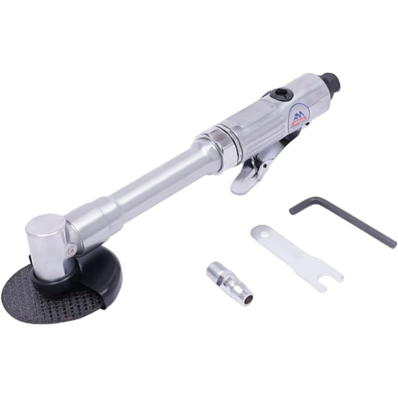 Long Handle Air Angle Grinder Heavy Duty Pneumatic Cutting Machine Grinding Tool for Metal, Tile, and DIY Projects, Automobile Repair, Hardware Processing