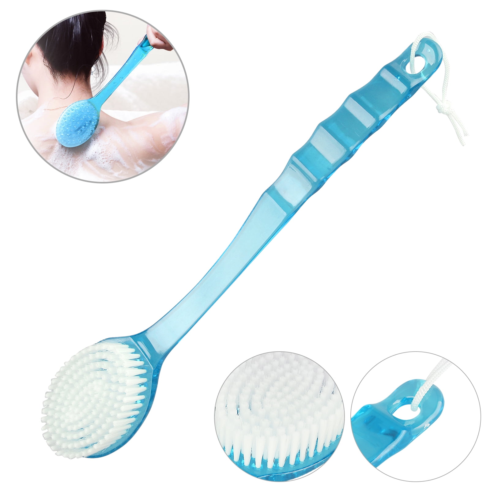 Long Handle Back Shower Brush Exfoliating Body Skin Spa Bath Soft