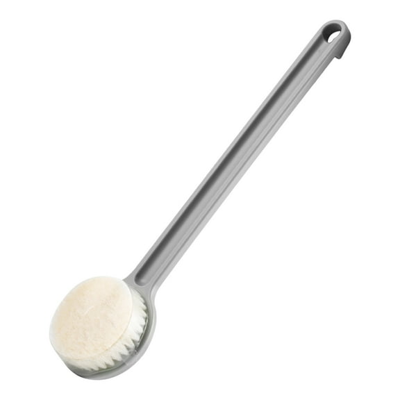 Long Handle Bath Brush, Soft Bristle Shower Body Brush for Exfoliating and Back Cleaning, Promotes Blood Circulation and Deep Cleansing for Adult Bathroom Use