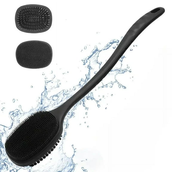 Long Handle Bath Sponge Shower Brush - Soft Mesh Back Scrubber for Women and Men - Bathroom Shower Accessories