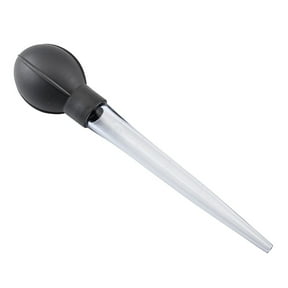 Long Handle Black Kitchen Baster Tool Squeeze Bulb Siphon Tube for Oil Absorption Baking Liquid Measuring & Dispensing
