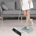 thumbnail image 1 of Long Handle Brooms and Dustpan Squeegee Set For Office Home School Hotel Bar Kitchen Lobby Floor, 2025 Clearance Under 10 Dollars, Dustpan, Broom and Wiper Awesome Household Combination, 1 of 6