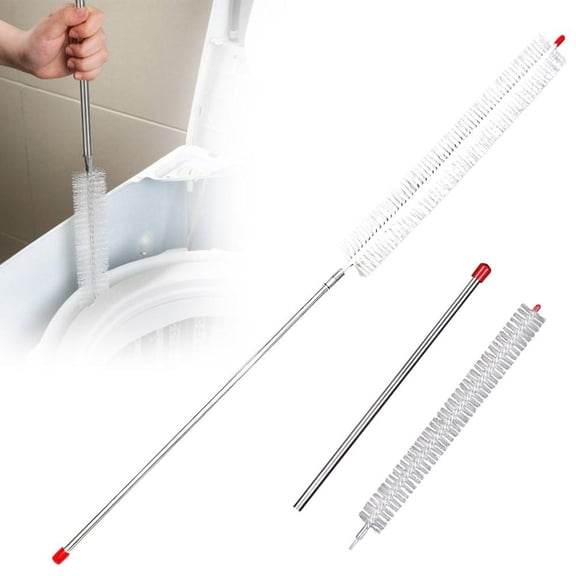 Long Handle Car Engine Cleaning Brush - Hard Bristle Automotive Wash Brushes - Radiator Cleaner Brush - Radiator Coil Cleaning Brush Vent Cleaner for Vehicle Refrigerator Dryer