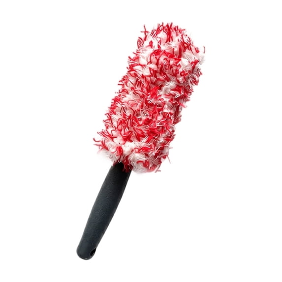 Long Handle Car Wheel Brush Plush Tire Cleaning Tool Soft Bristle Rim Brush for Wheels Tires and Trim Detailing