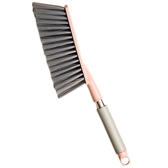 Long Handle Cleaning Brush for Bed, Multi Functional Dust Brush with 3 Replaceable Heads for Sofa Carpet Lint Removal, Extendable Adjustable Home Cleaning Tool, Wall Mount Storage
