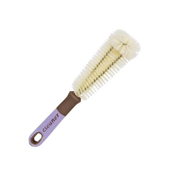 Long Handle Cleaning Brush For Wine Glass Decanter Foam Bottle Kitchen Bar Cleaner Reusable Washing Brush For Glassware Container,Glass Cleaner,Bar Tool,Purple,Short