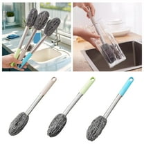 Long Handle Cleaning Brush for Kitchen Bathroom Dishwashing Pots Pans Stoves Grills Multipurpose Scrubber Durable Non- Design
